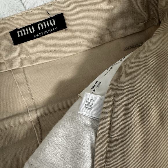 Miu Miu Cropped Khaki Pants Men’s 50 EU - Picture 4 of 9